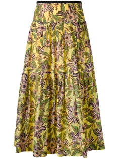 юбка с цветочным принтом  Red Valentino