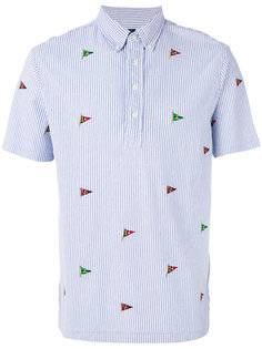 футболка-поло с вышивкой флагов Polo Ralph Lauren