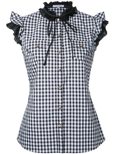 gingham frilled sleeveless shirt Guild Prime