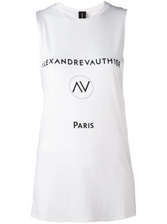 branded tank Alexandre Vauthier