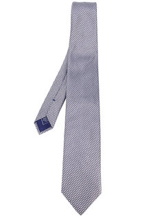 галстук с геометрическим микро-узором Brioni