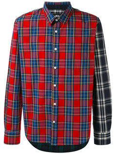 contrast sleeve plaid shirt  Stussy