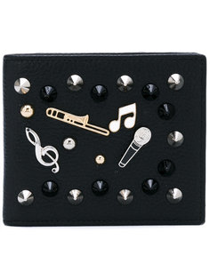 бумажник с вышивкой музыкальных инструментов Dolce &amp; Gabbana