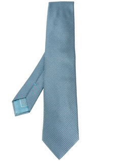 галстук с мелким геометрическим узором Brioni