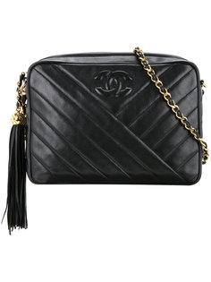 стеганая сумка на плечо с бахромой  Chanel Vintage