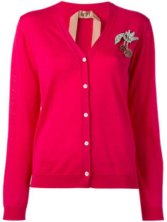 cherry brooch cardigan Nº21