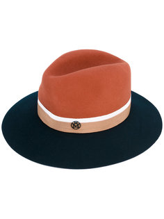 bi-colour felt hat  Maison Michel