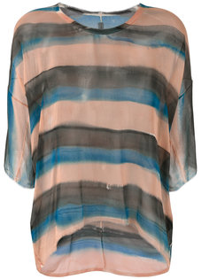 striped sheer T-shirt Raquel Allegra