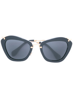 солнцезащитные очки с D-образной оправой Miu Miu Eyewear