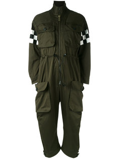 checkered arm jumpsuit Dsquared2
