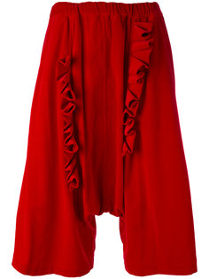 drop-crotch ruffled cropped trousers Comme Des Garçons