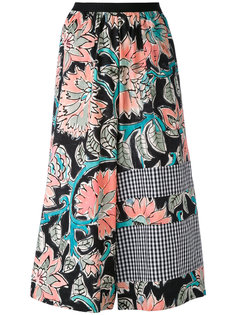 floral cropped palazzo panrts Antonio Marras