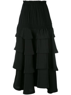 многоярусная юбка со сборками Rossella Jardini