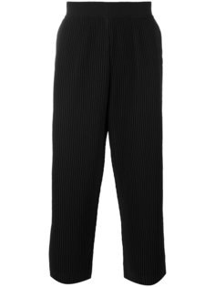 ribbed cropped trousers Homme Plissé Issey Miyake