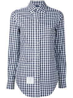 gingham and floral-print shirt Thom Browne