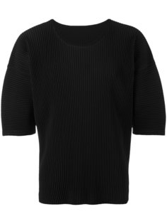 three-quarters sleeve ribbed T-shirt Homme Plissé Issey Miyake