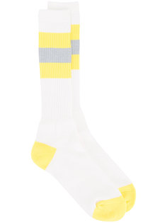 tri-stripe socks Facetasm
