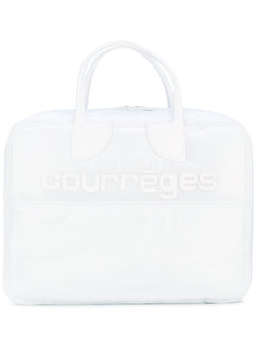 большая сумка-тоут с логотипом  Courrèges
