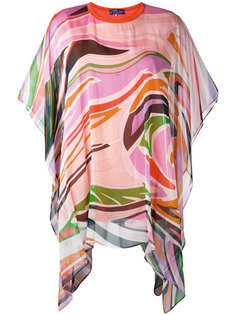 draped printed blouse Emilio Pucci