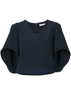 ruffled sleeves cropped blouse Milly