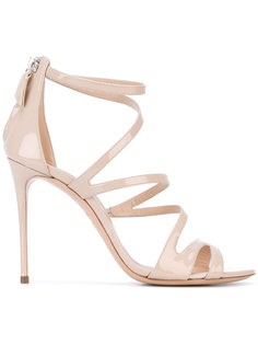лакированные босоножки на шпильке Casadei