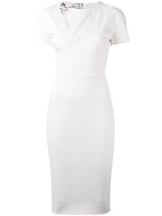 fitted shoulder buckle dress Victoria Beckham