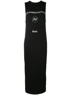 logo print fitted dress Alexandre Vauthier