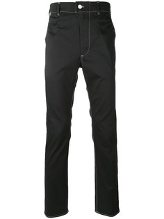 contrast stitch trousers Julien David