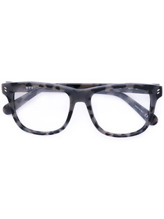 reverse tortoiseshell square glasses Stella McCartney