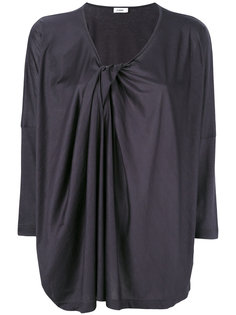 draped V-neck blouse Jil Sander