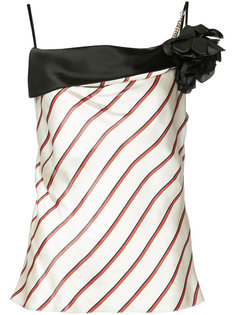 flower detail striped top Lanvin