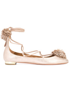 wrap ballerinas Aquazzura