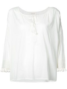 pom pom detail blouse  The Great