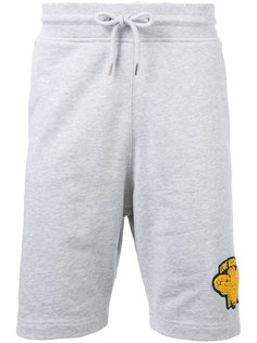 logo patch track shorts  Love Moschino