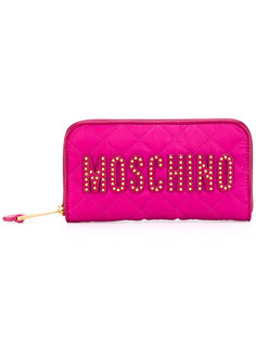 стеганый кошелек с логотипом Moschino