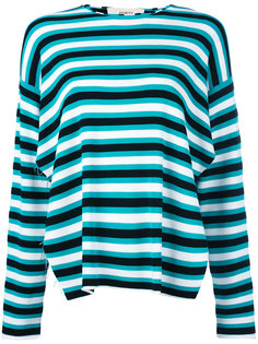 raw edge striped top Ports 1961