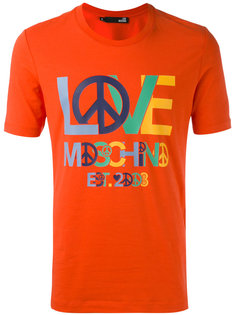 футболка с принтом-логотипом Love Moschino