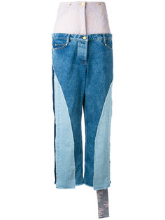 multi-patterned high rise jeans Natasha Zinko