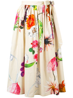 tie side floral skirt Blumarine