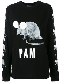 printed logo sweatshirt  Pam Perks And Mini