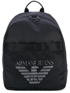 mesh logo backpack Armani Jeans