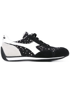 кроссовки с панелями в горох Diadora