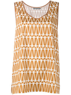printed jersey tank top Issey Miyake Men