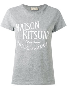 logo print T-shirt  Maison Kitsuné