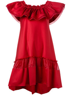 off-shoulder shift dress Alberta Ferretti