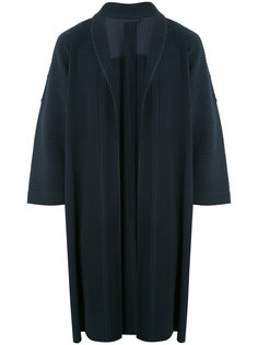 ribbed midi coat Homme Plissé Issey Miyake