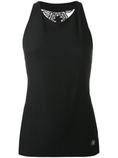 leaf back halterneck top Blumarine