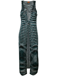 striped sleeveless long cardigan Missoni