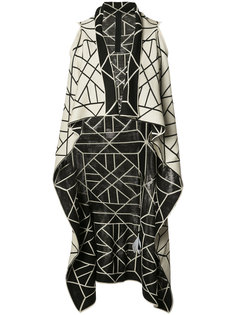 knitted long sleeveless wrap jacket Gareth Pugh