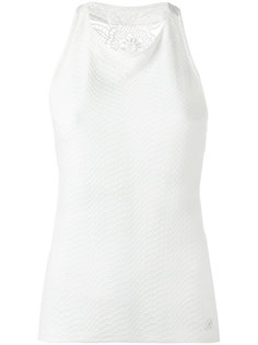 leaf back halterneck top Blumarine